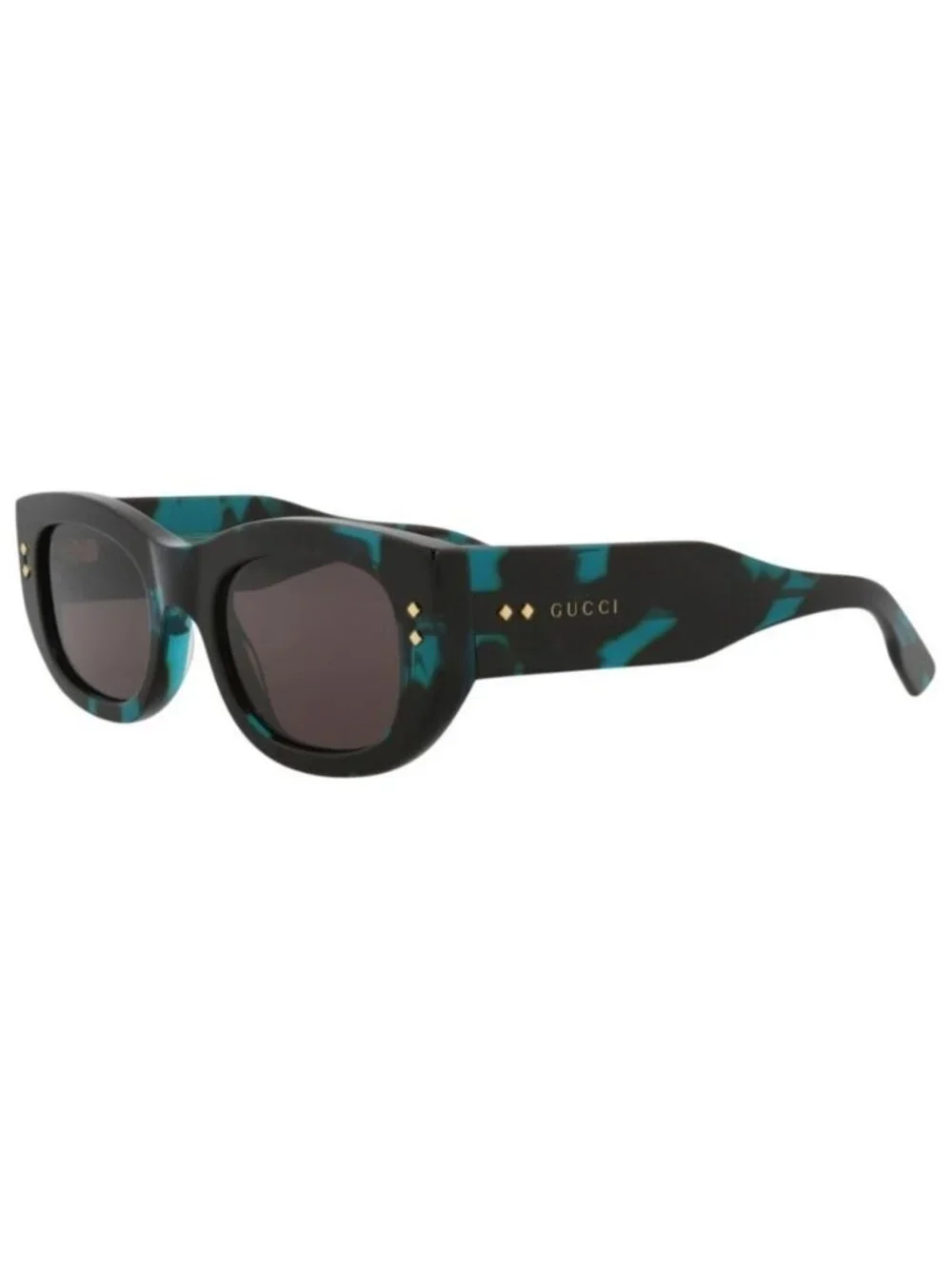 New Gucci Womens Square/Rectangle Havana Havana Grey Fashion Designer Sunglasses
